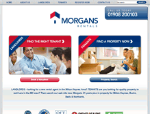 Tablet Screenshot of morgansproperty.com